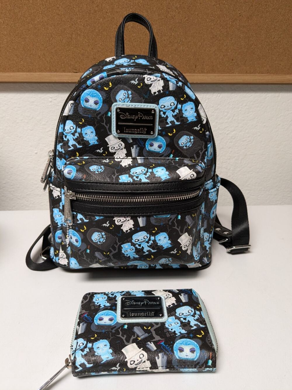 Disney Parks LOUNGEFLY Funko Pop 2021 HAUNTED MANSION Mini Backpack + Wallet